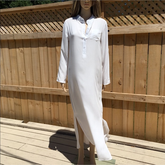 COTTON BLOUSE TOP MAXI  1 left - Picture 3 of 8